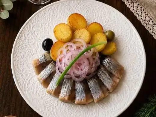 Сельдь с картофелем